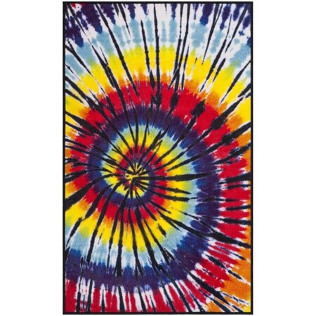 Safavieh Paint Brush Small Rectangle Area Rug, Fuchsia and Yellow - 3 x 5 ft. PTB127A-3